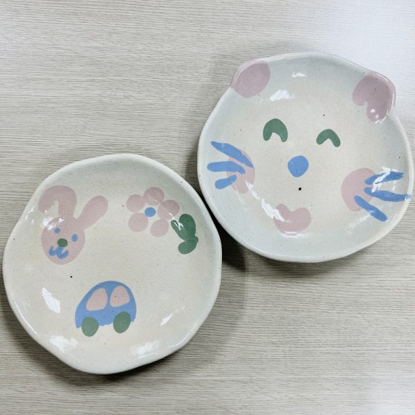陶芸1日体験 ~貼り絵皿を作ろう~